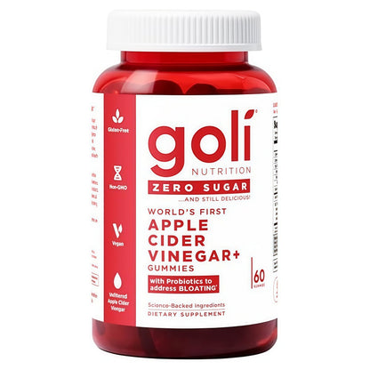 Goli Zero Sugar Trio- World's First 3-in-1 Pre, Post, Probiotic, Apple Cider Vinegar with Vitamin B12 and Probiotics, Ashwagandha & L-Theanine, Vitamin D gummies. Vegan, Gelatin & Gluten-Free, Non-GMO